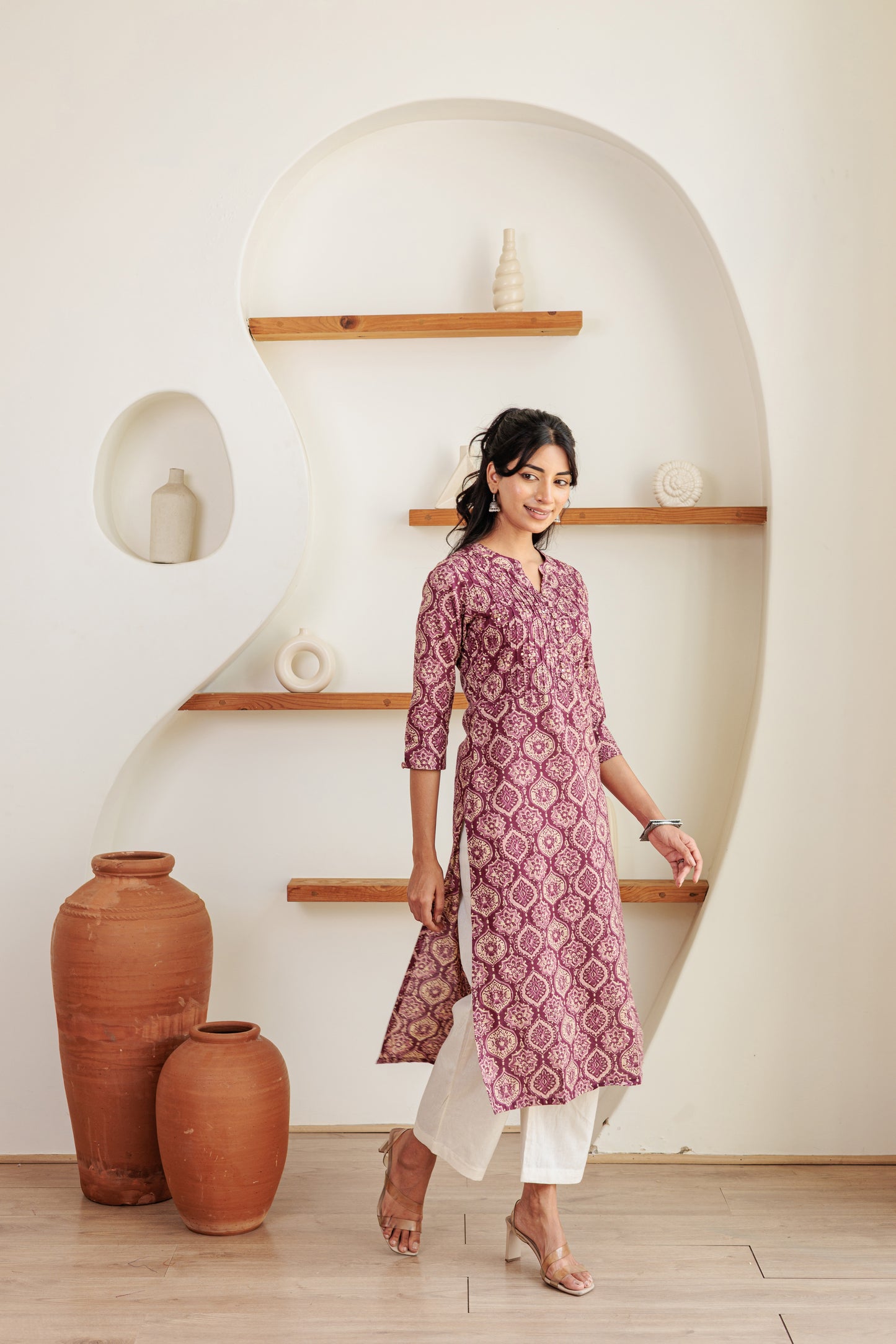 Kathiripoo Kurti with Plazzo Pants Family