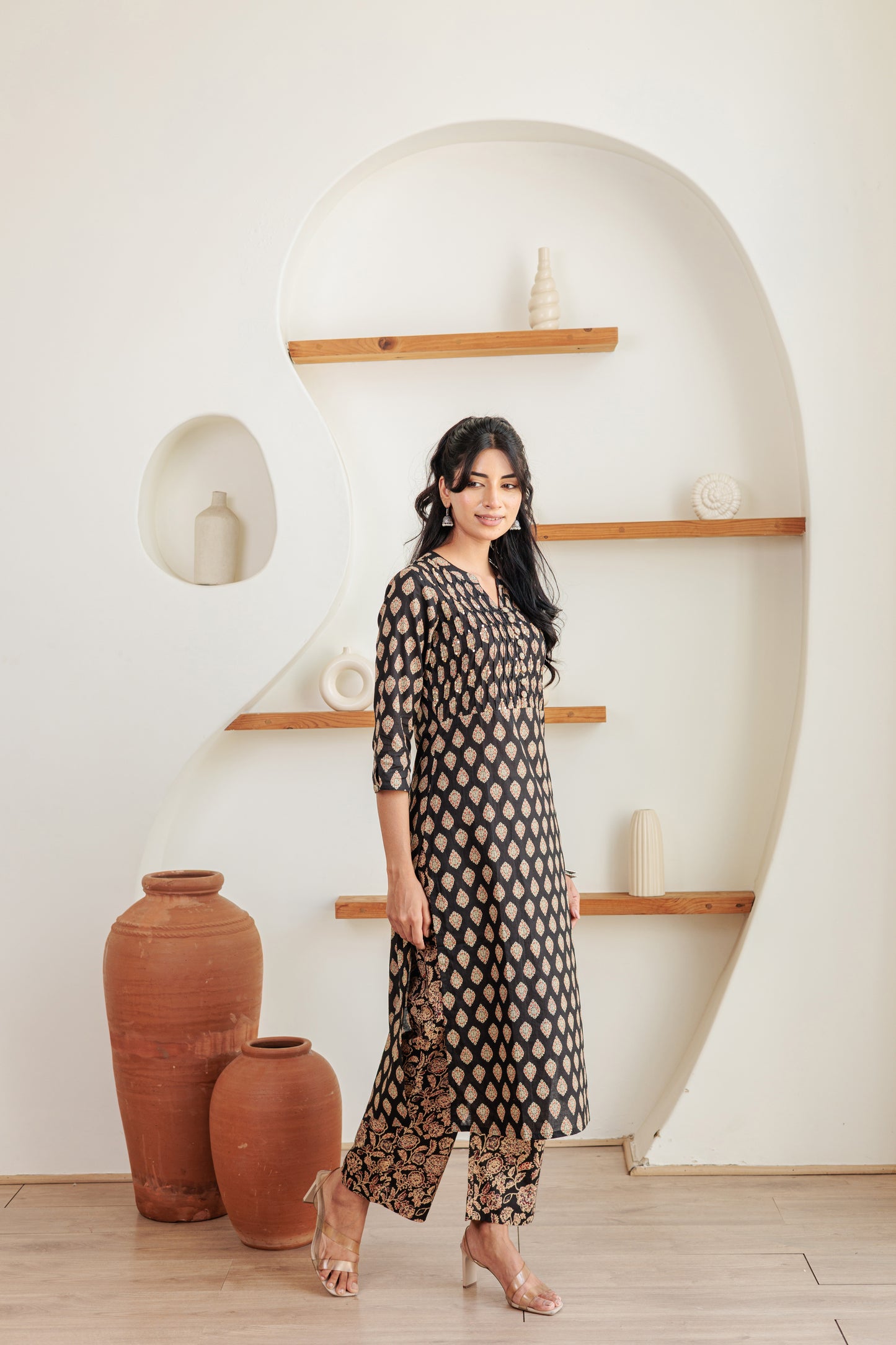 Black Friday Kurti with Plazzo Pants Family