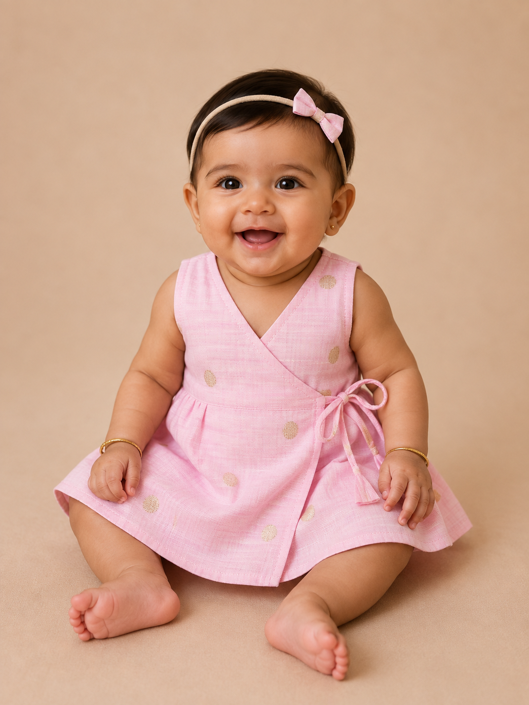 Baby Pink Butta Frock