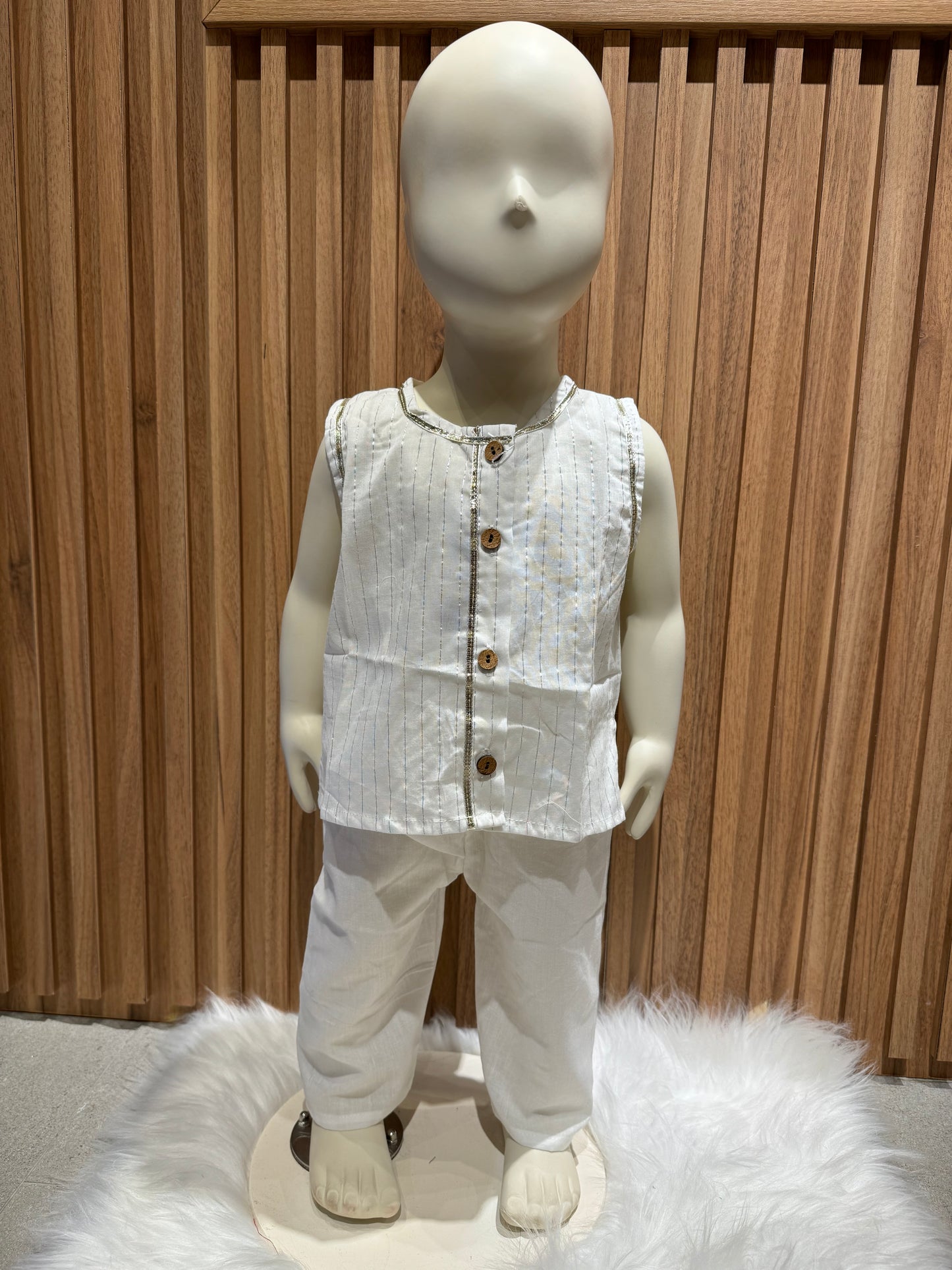 Snow Stripe Kurta Set