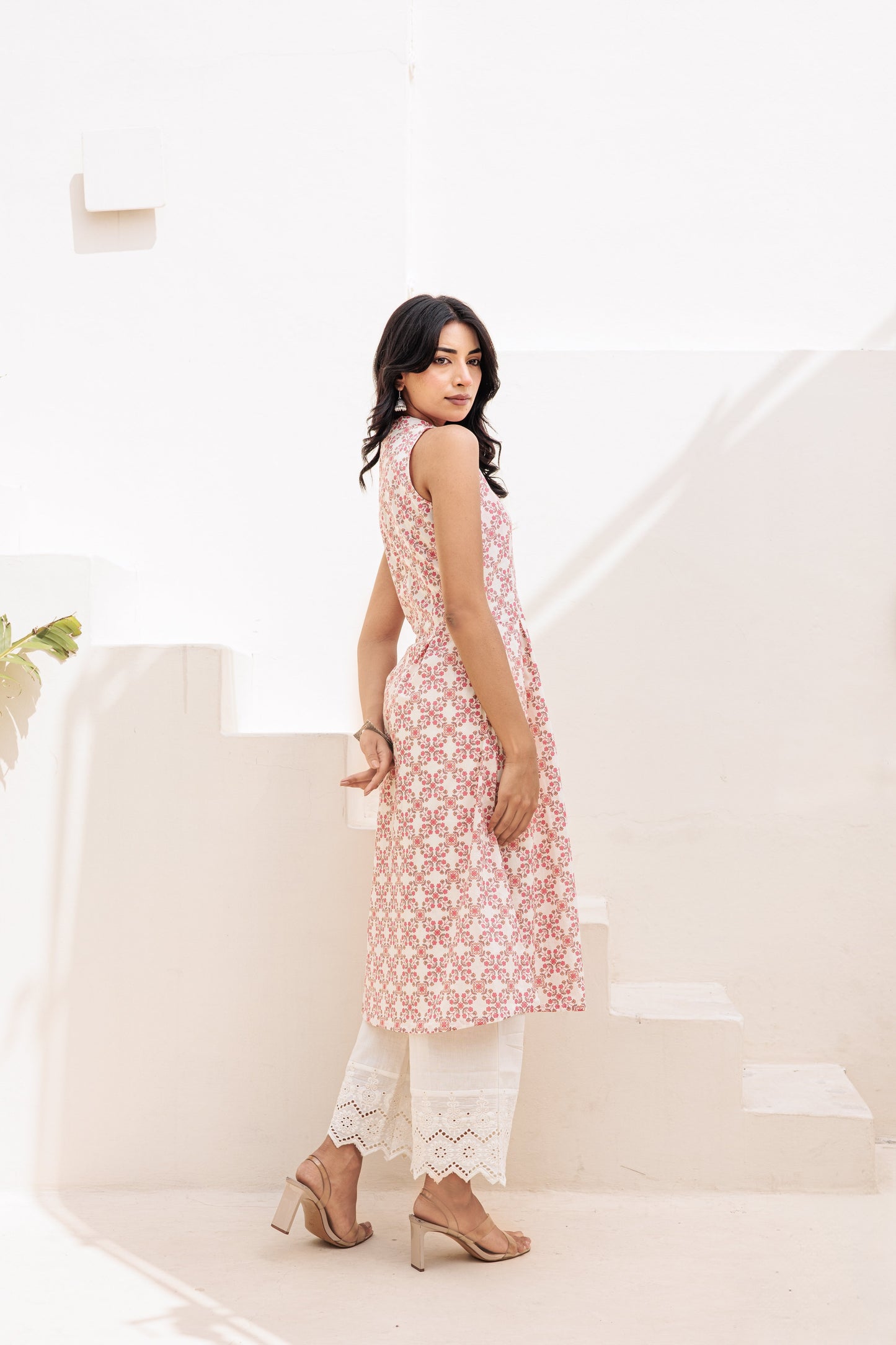 Anaya-Blush Coral with Hakoba Pants