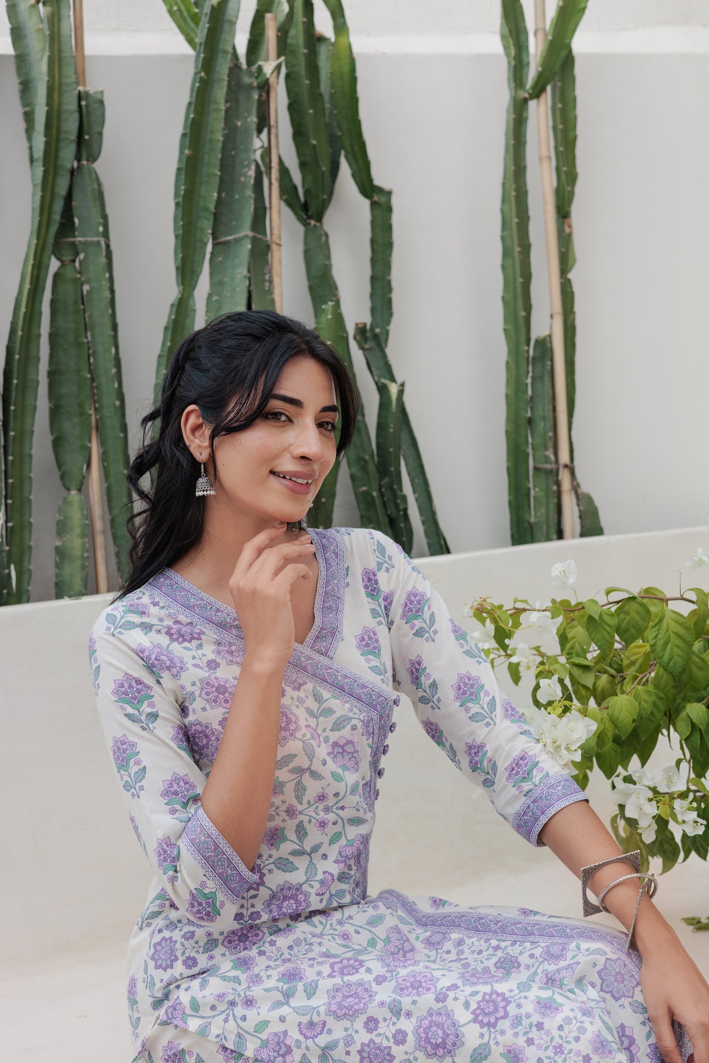 Dvinya Jamuni Angrakha Kurti Set