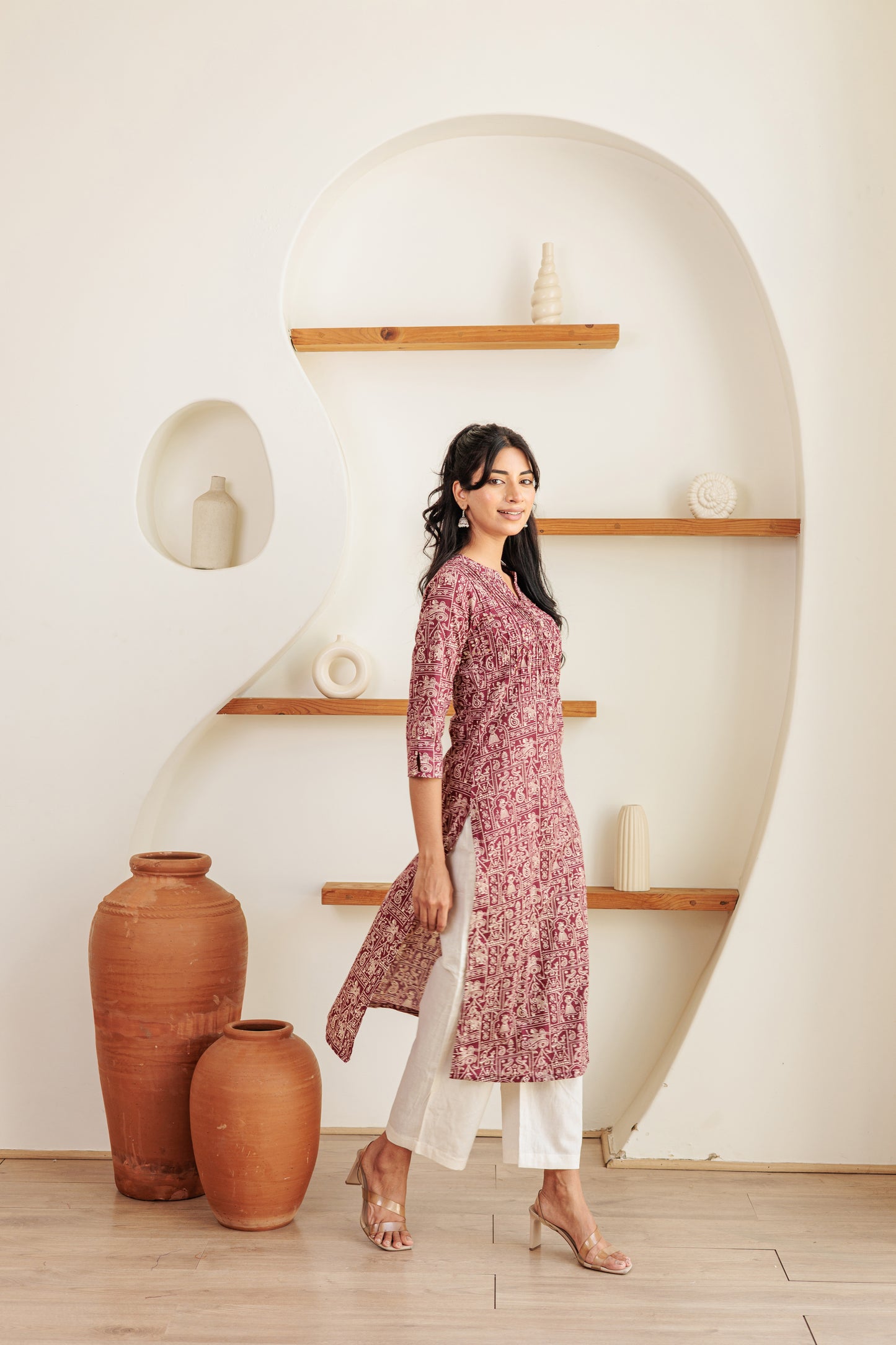 Egyptu Rani Kurti with Plazzo Pants Family