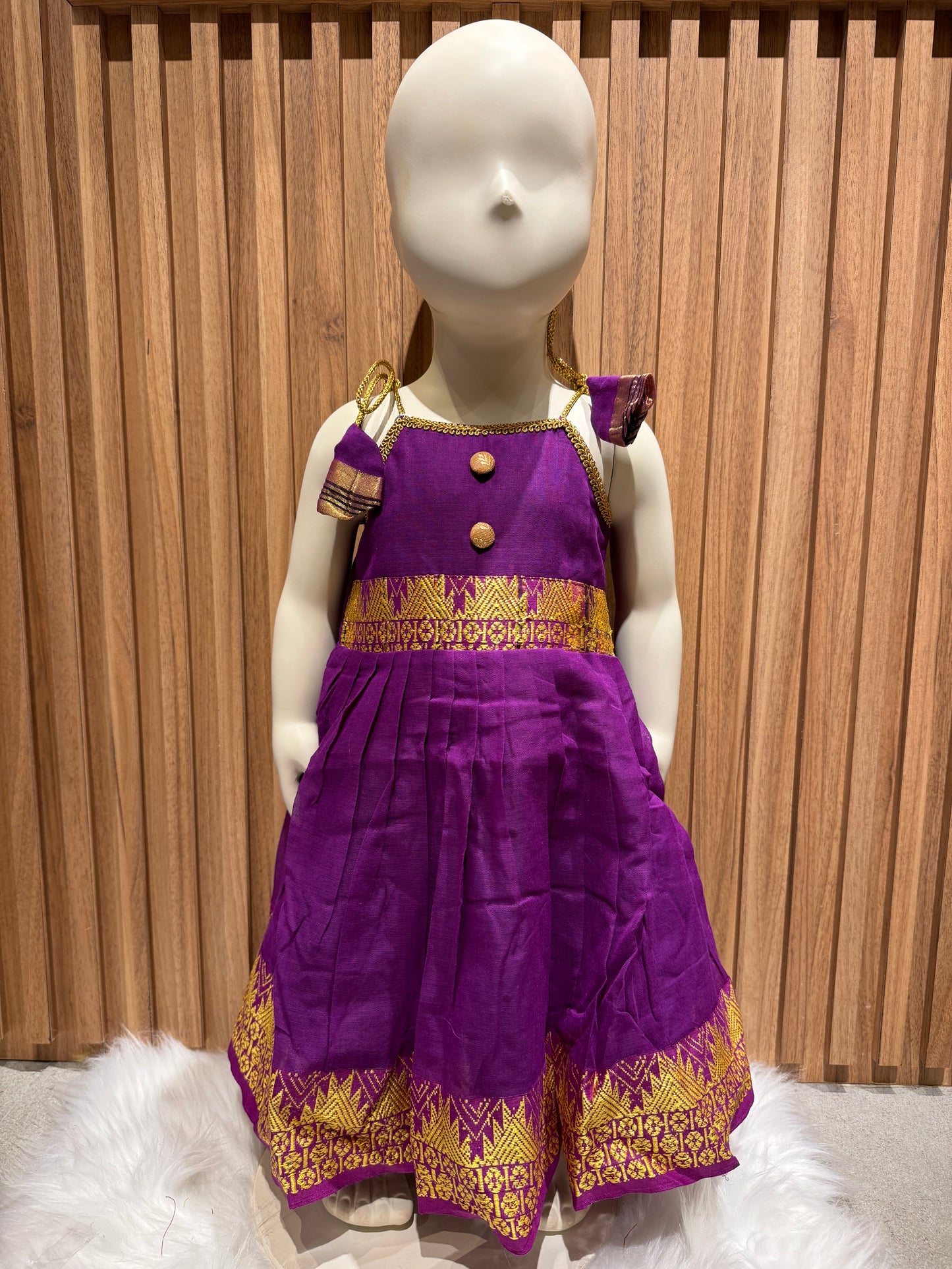 Purple Cotton Frock