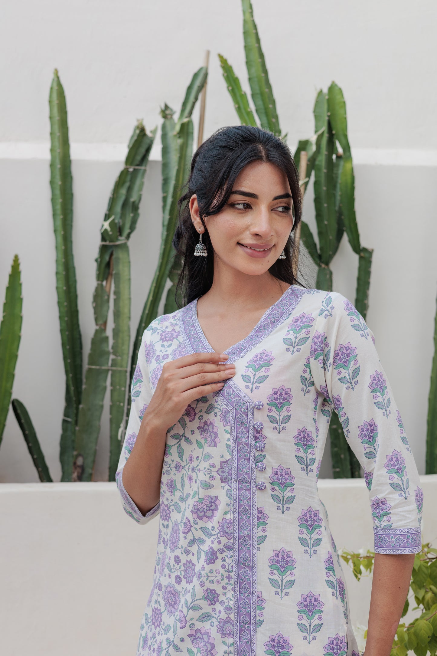 Dvinya Jamuni Angrakha Kurti Set