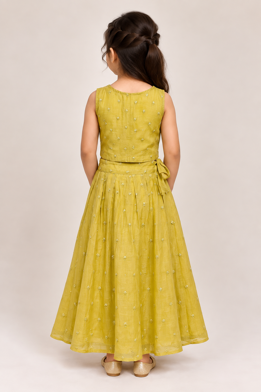 Manjal Malar Skirt and Top Set