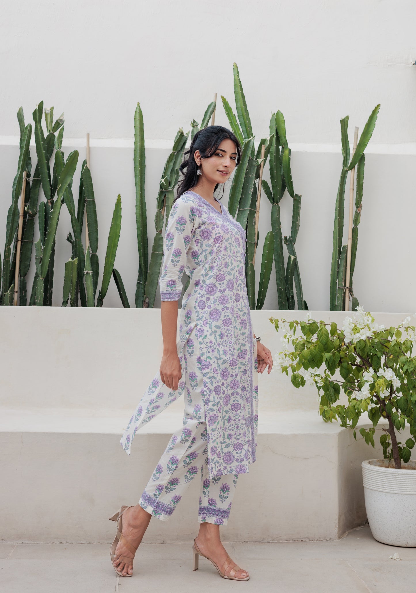 Dvinya Jamuni Angrakha Kurti Set