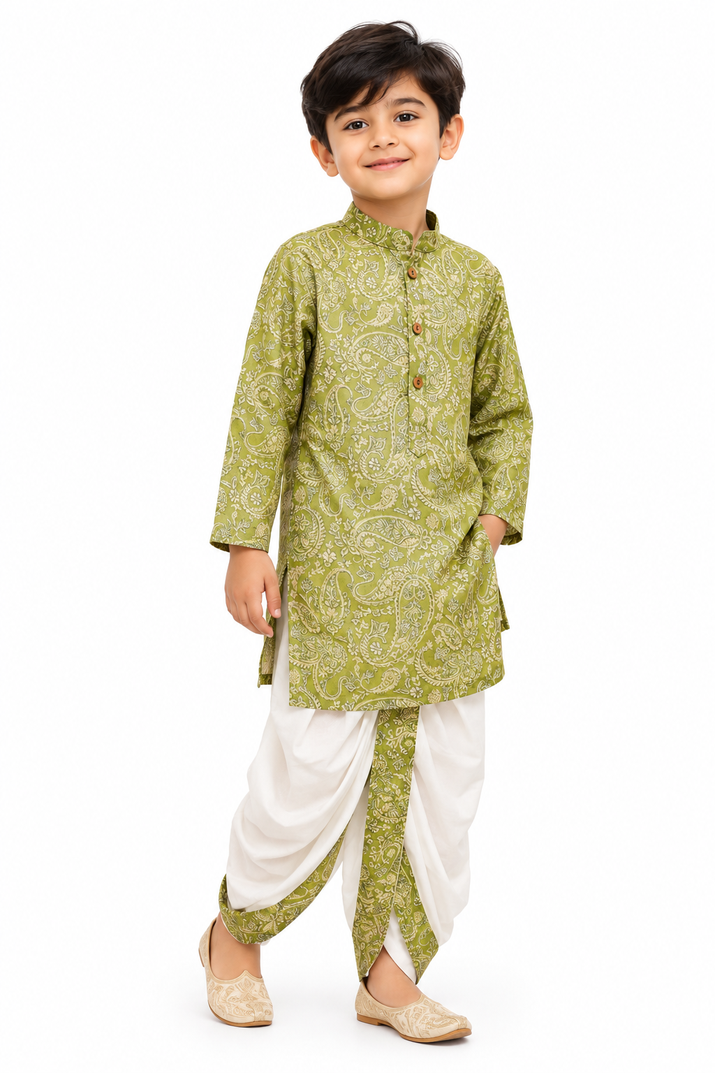 Maragatha Malar Kurta Dhoti Set