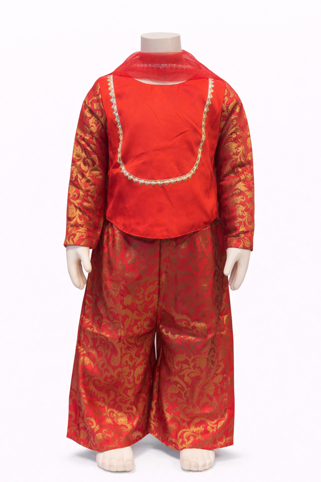 Royal Red Brocade Palazzo Set