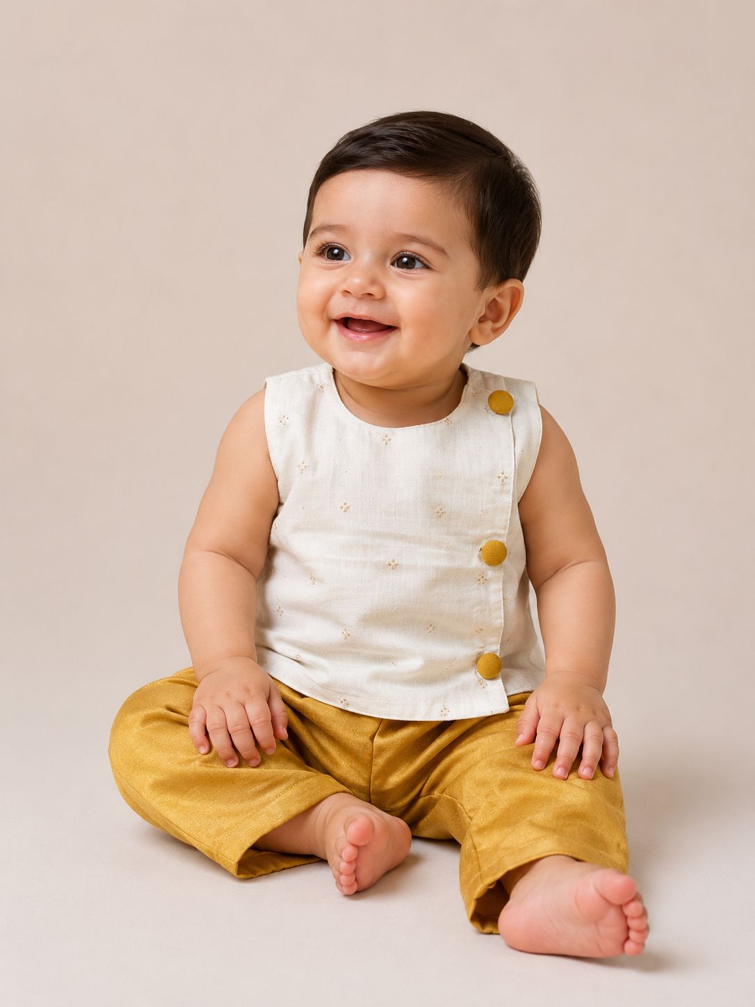 Ivory Gold Kurta Set