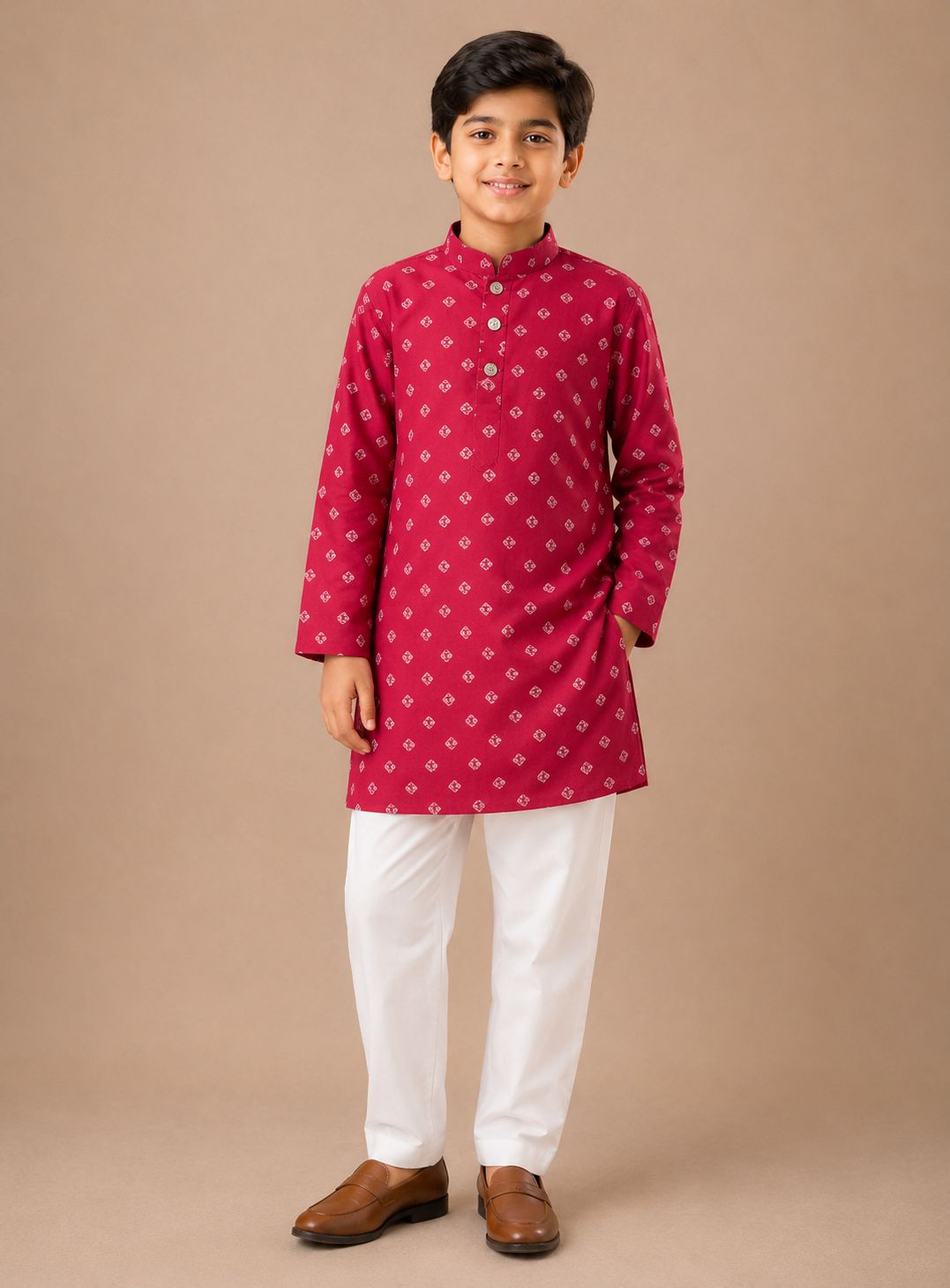 Bandung Pink Kurta Pyjama Set