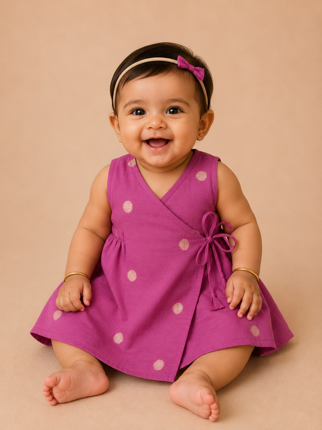 Mauve Butta Frock