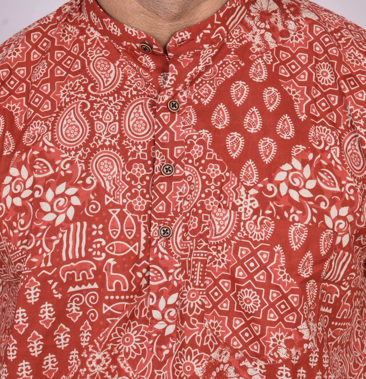 Kadha Oviyam Short Sleeves Kurta