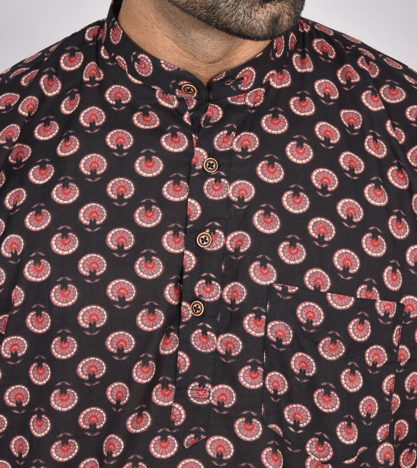 Karupu Pushp Short Sleeves Kurta