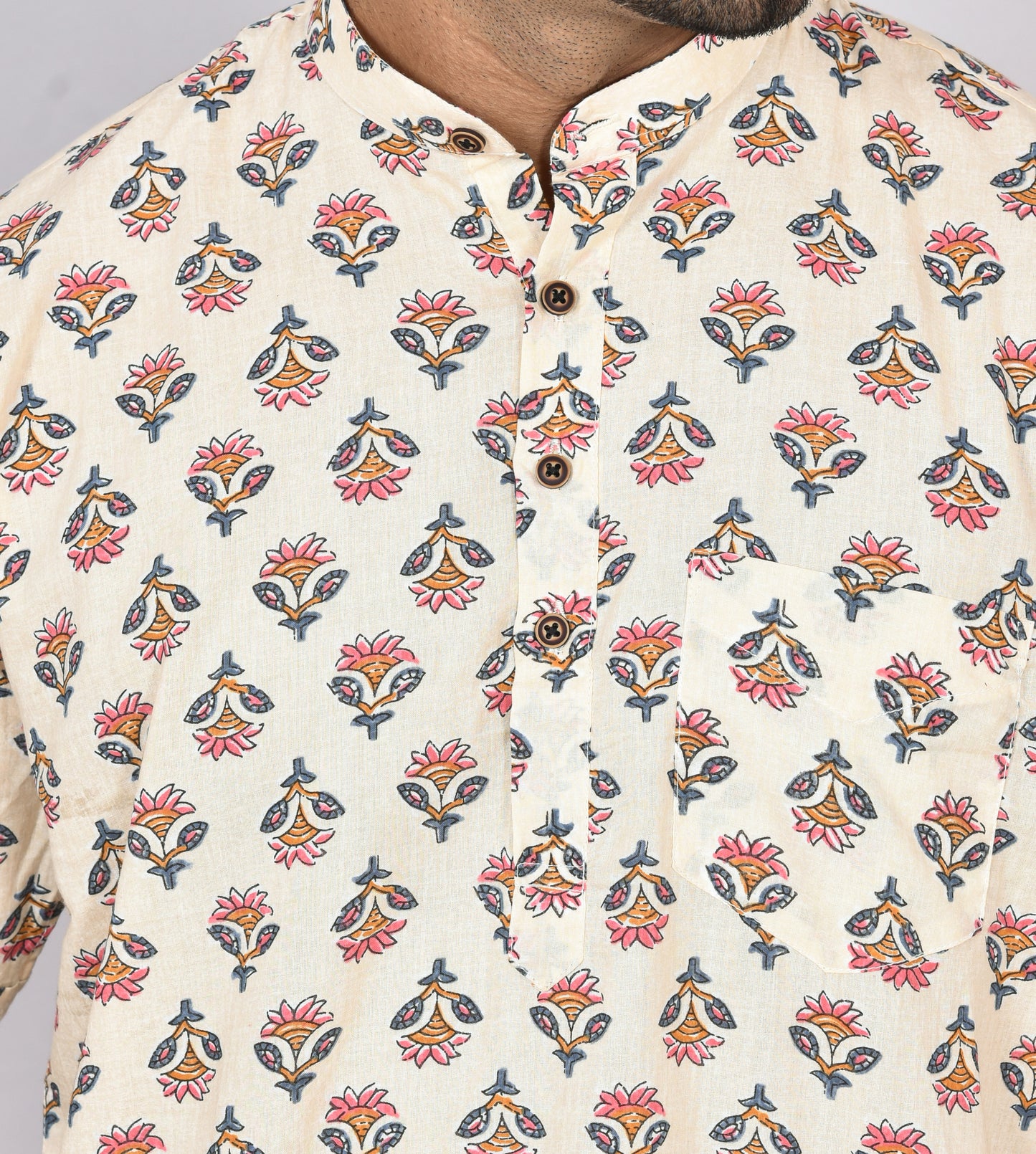 Ponn Malar Short Sleeves Kurta