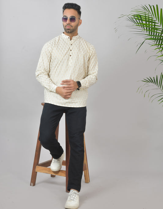 Golden Sparrow Long Sleeves Kurta
