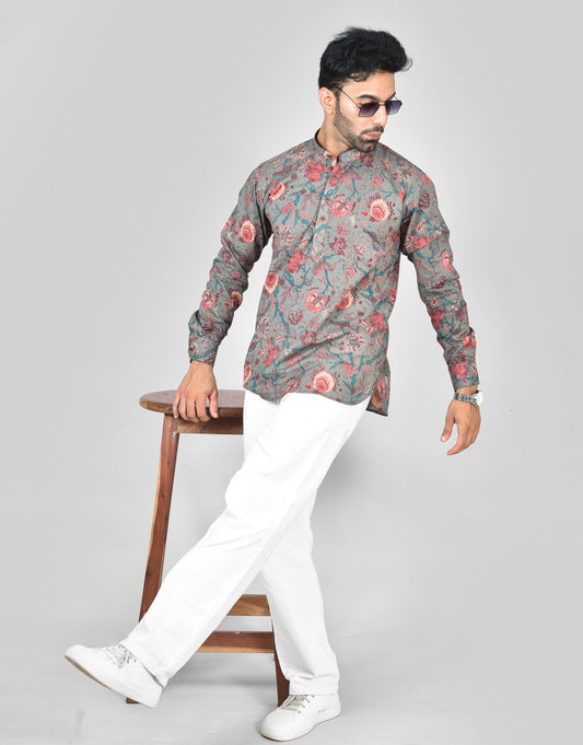 Blue Osaka Long Sleeves Kurta