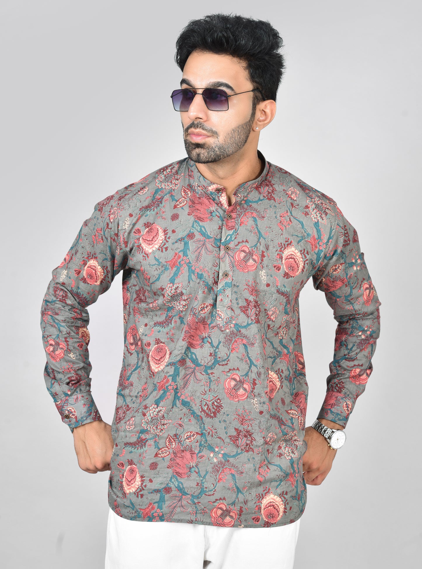 Blue Osaka Long Sleeves Kurta