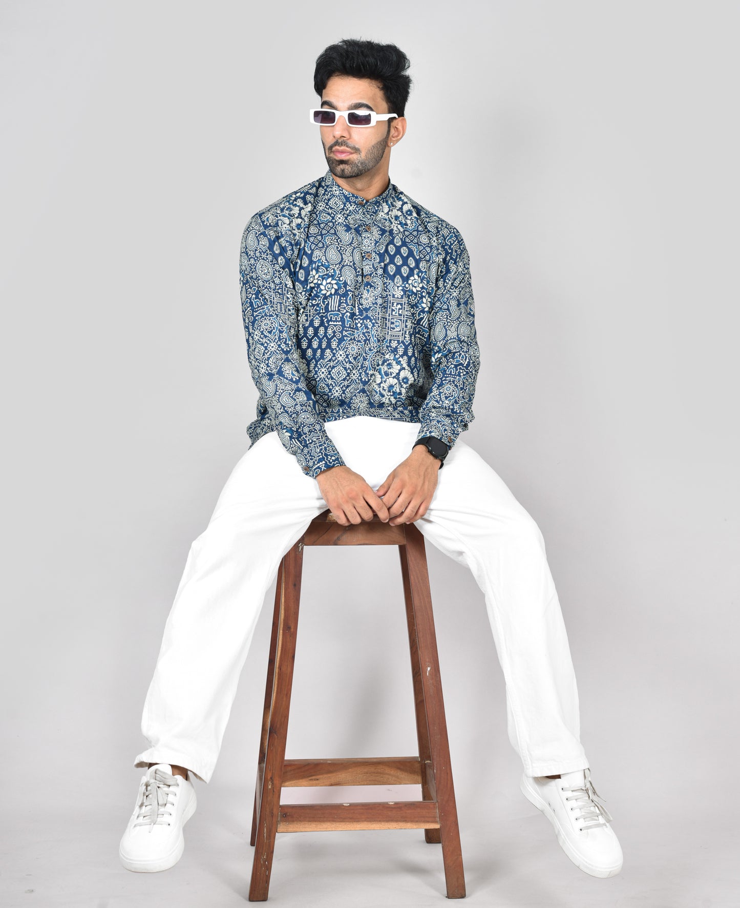 Indigo Oviyam Long Sleeves Kurta