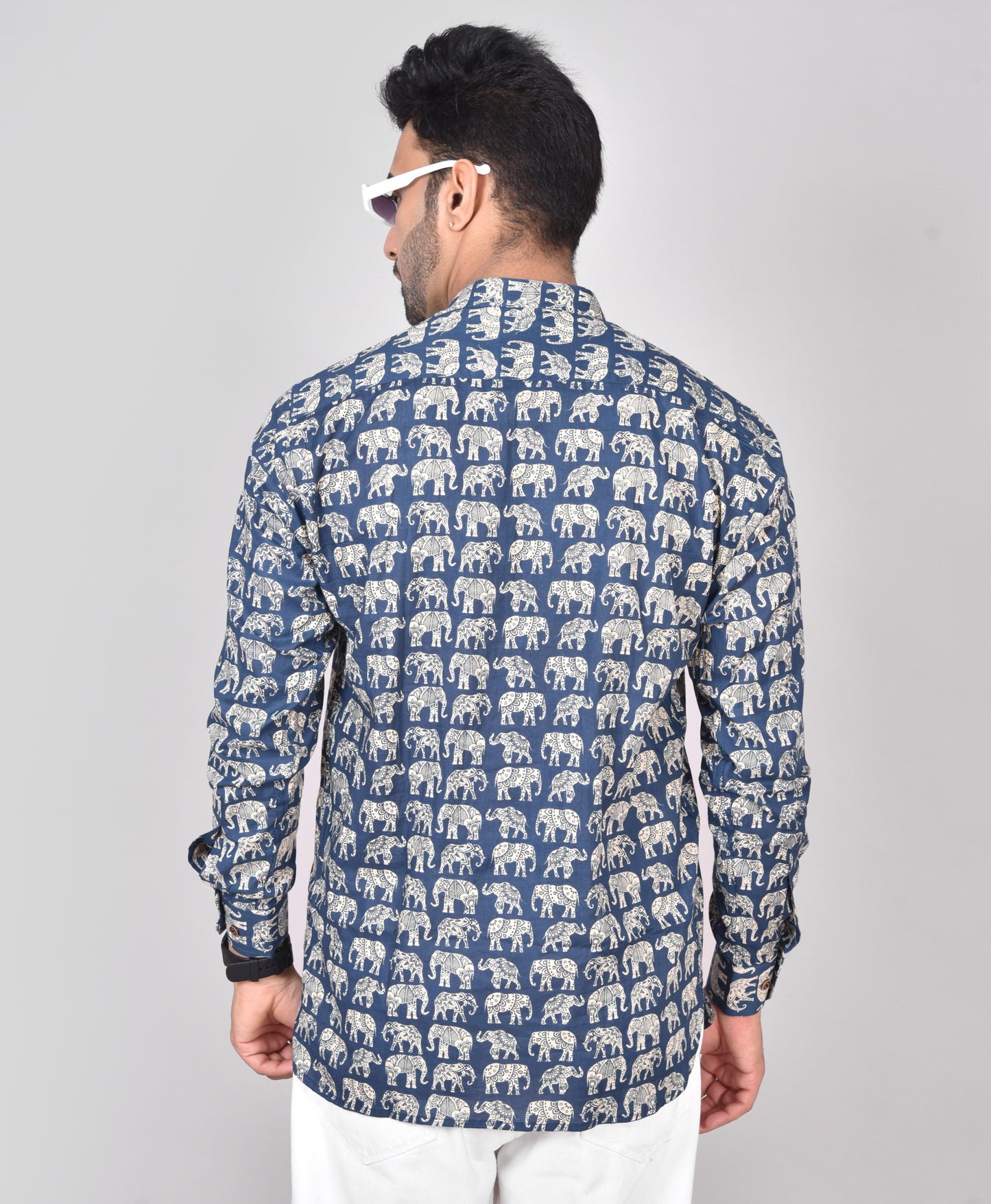 Blue Kumki Long Sleeves Kurta