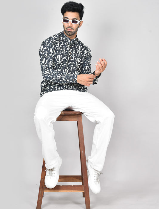 Vellai Mooligai Long Sleeves Kurta