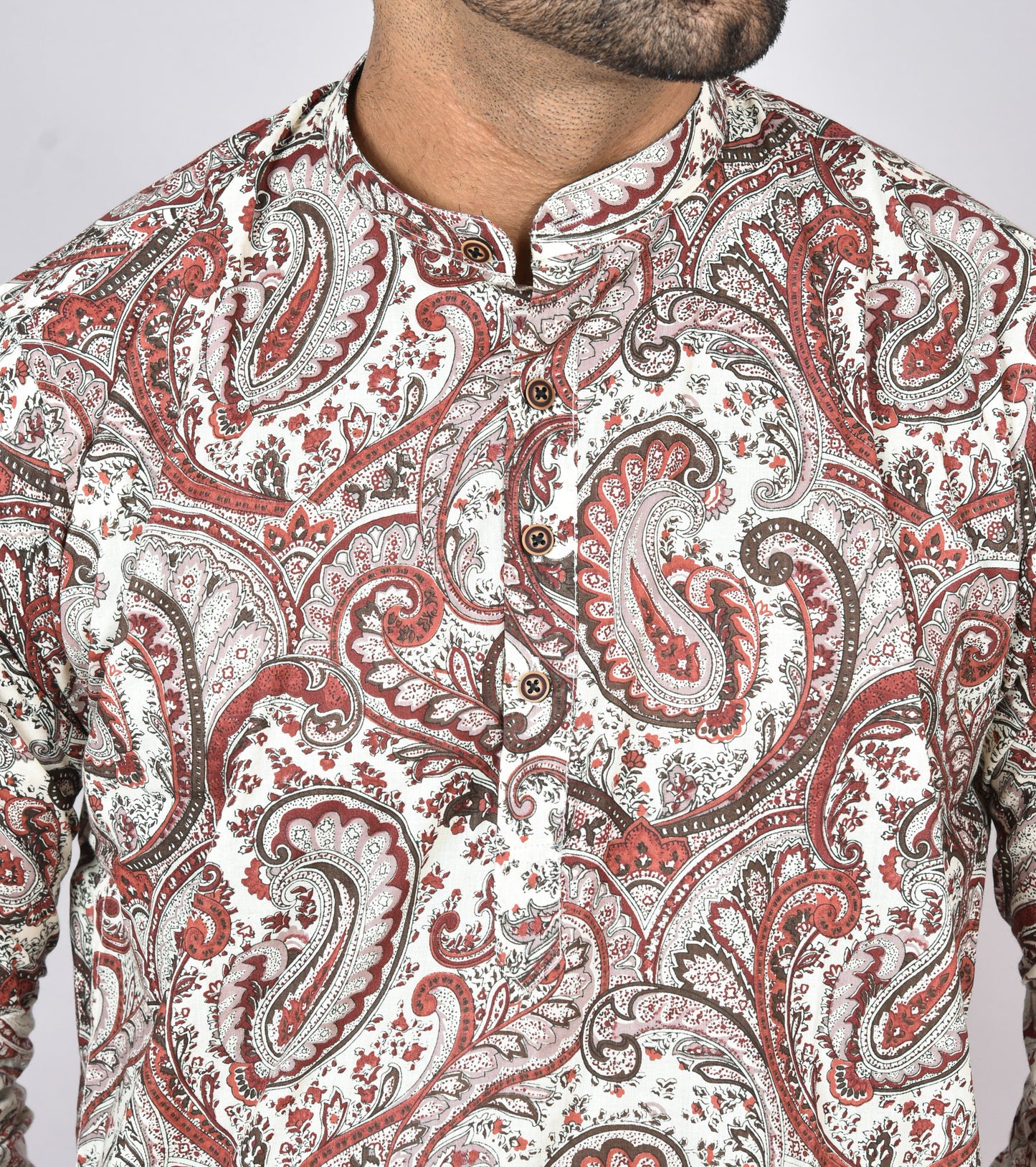 Semmann Paisley Long Sleeves Kurta
