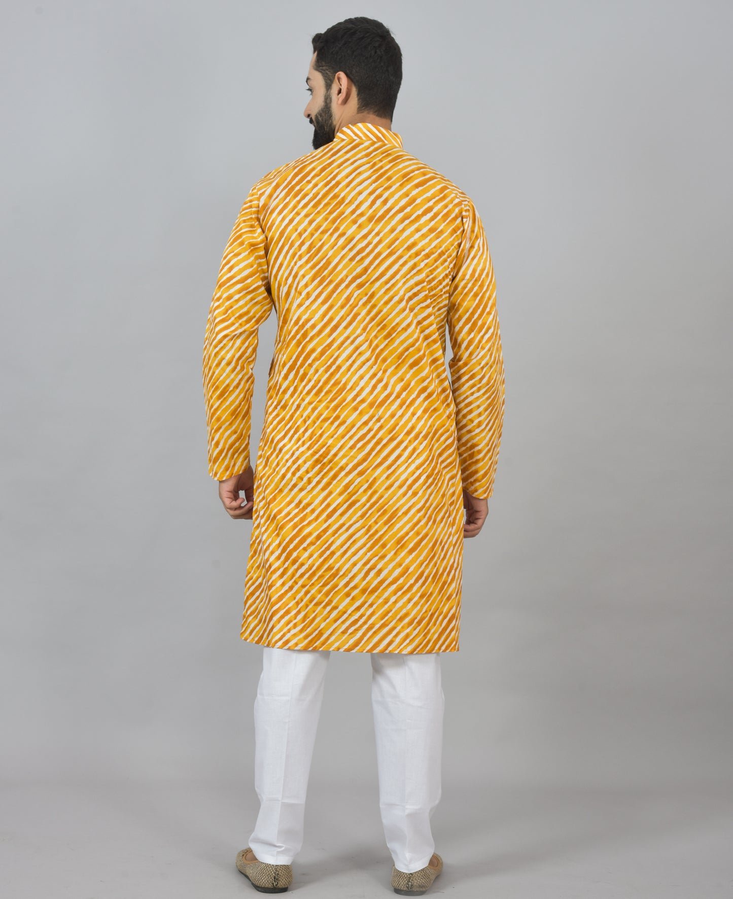 Golden Streak Long Kurta