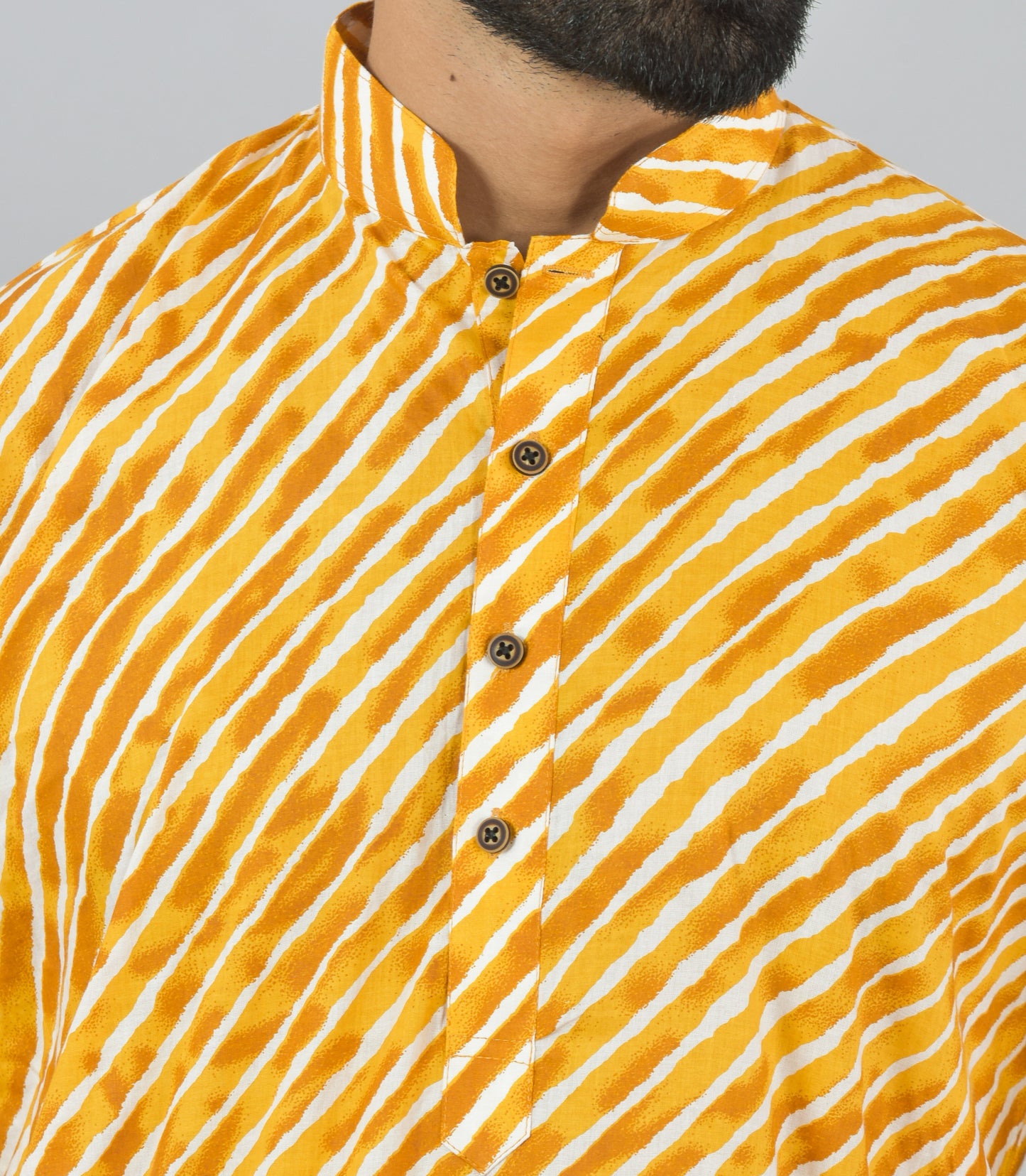 Golden Streak Long Kurta