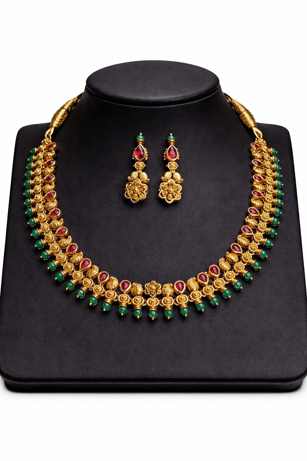 Padma Ruby Emerald Set