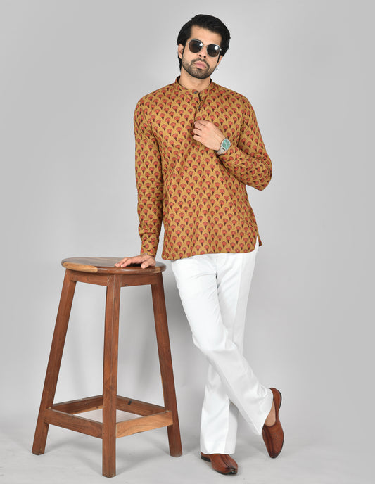 Manjal Malar Long Sleeves Kurta