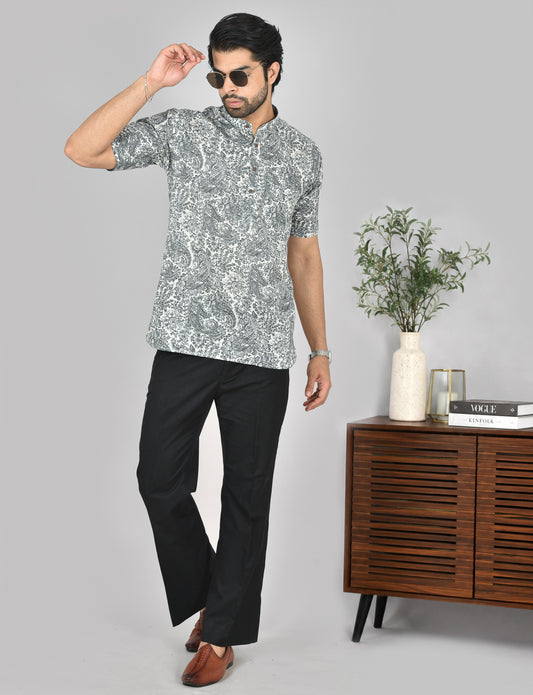 Ink Oviyam Short Sleeves Kurta