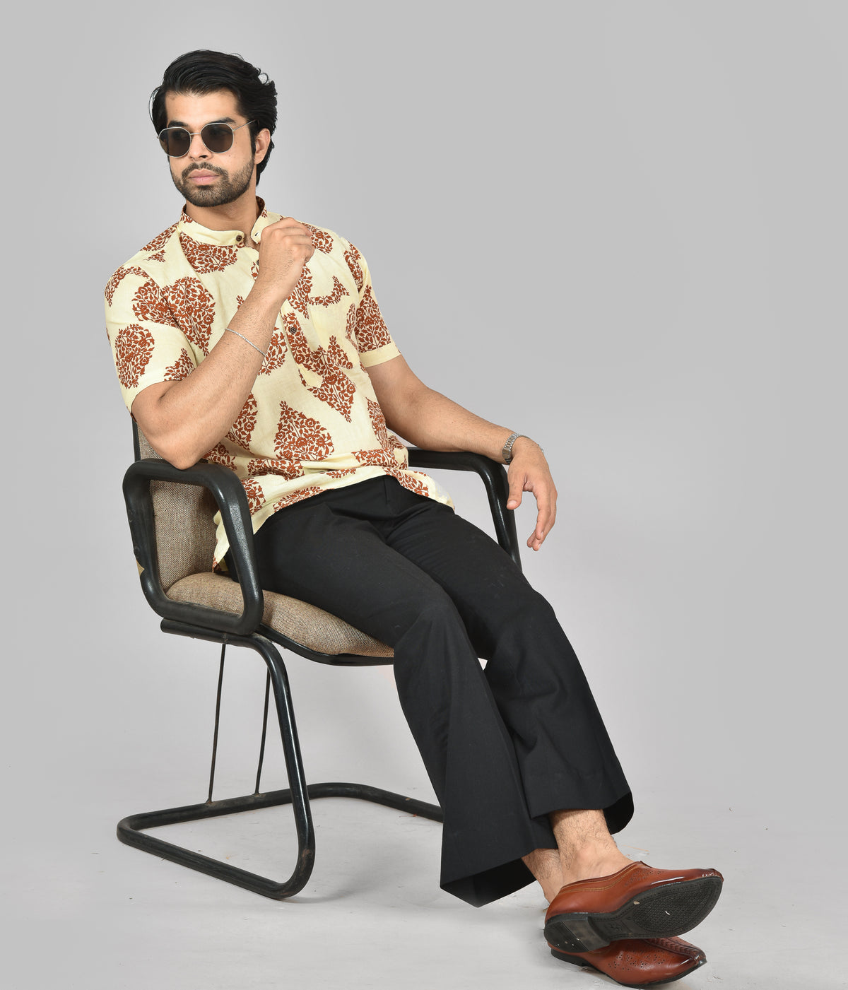 Sienna Heritage Short Sleeves Kurta