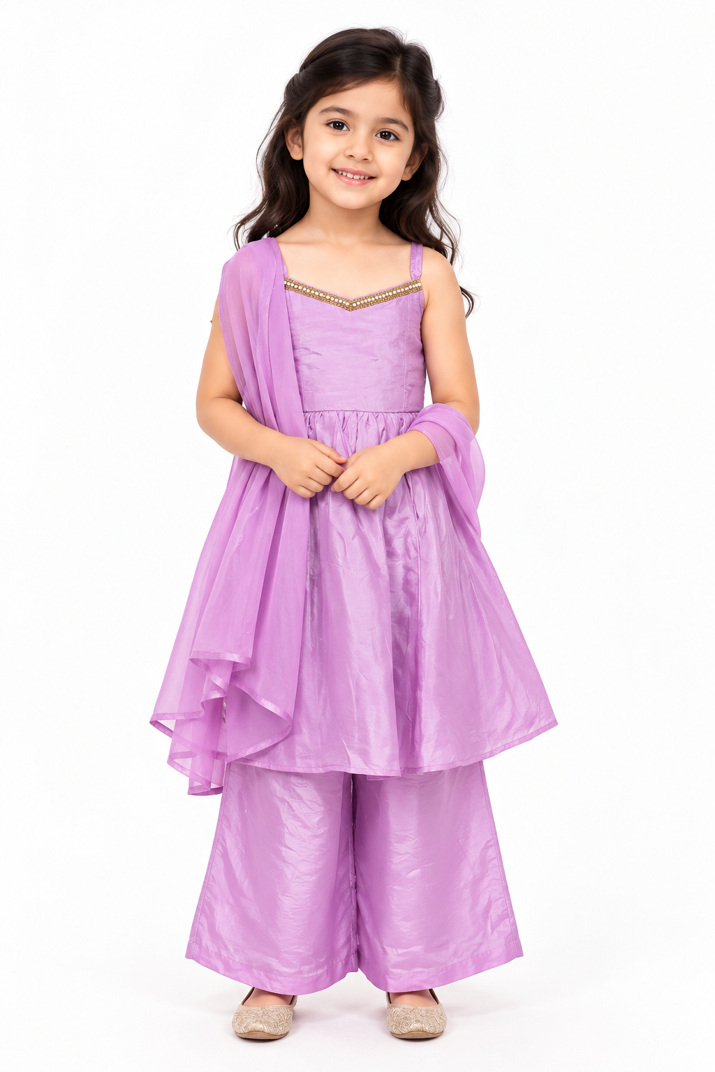Lavender Nila Palazzo Set with Dupatta