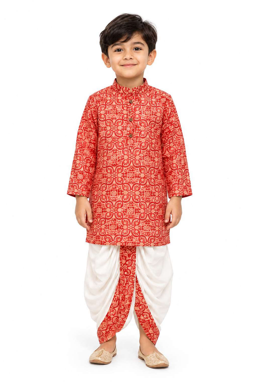 Semmalar Paisley Kurta Dhoti Set