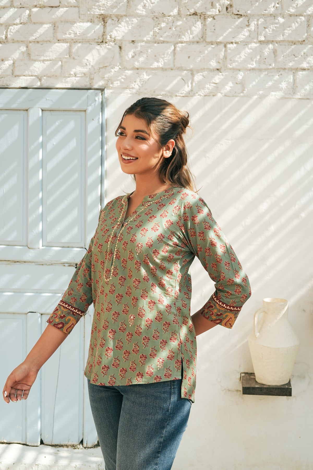 Sage Ladies Top
