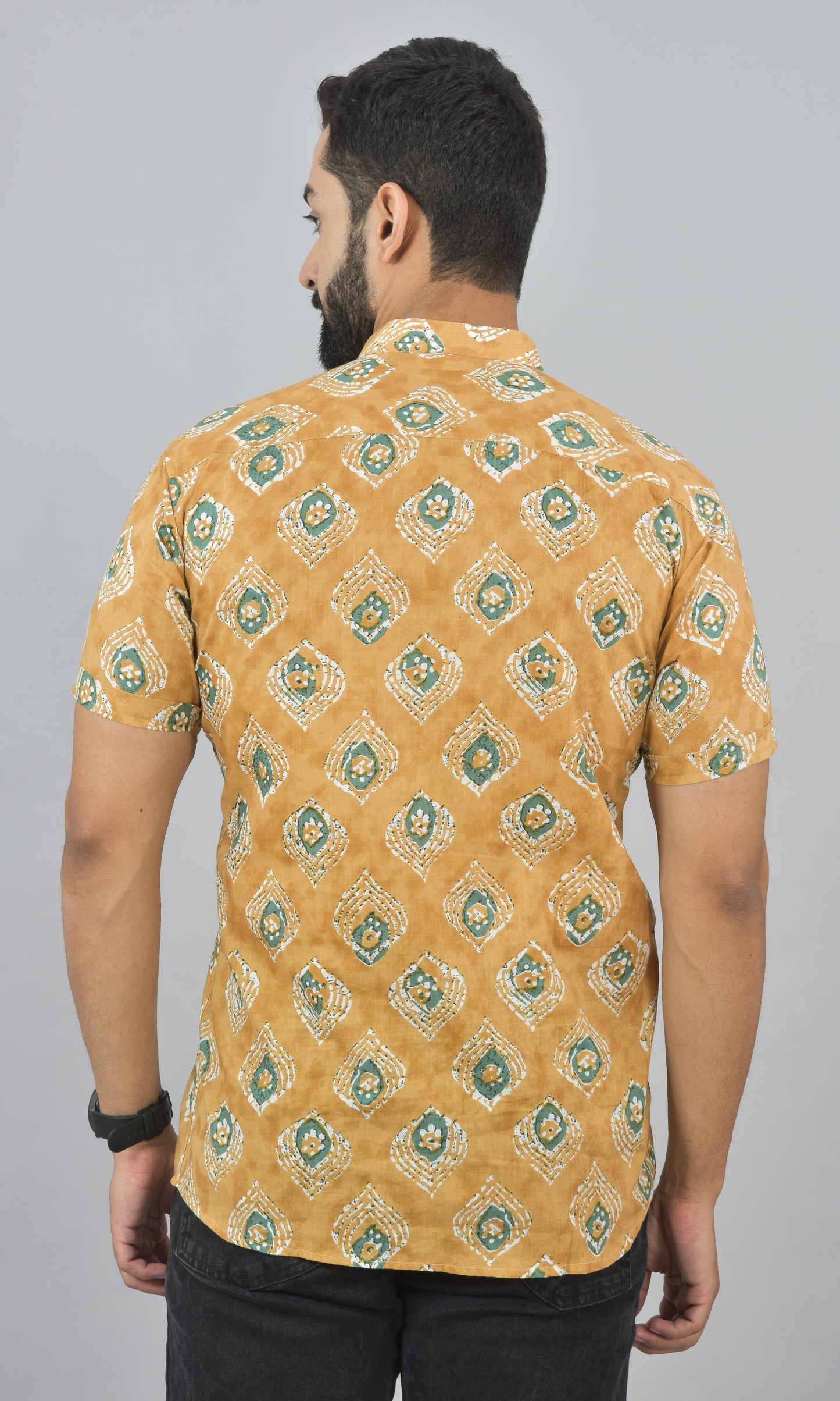 Mustard Leaf Half Short Kurta