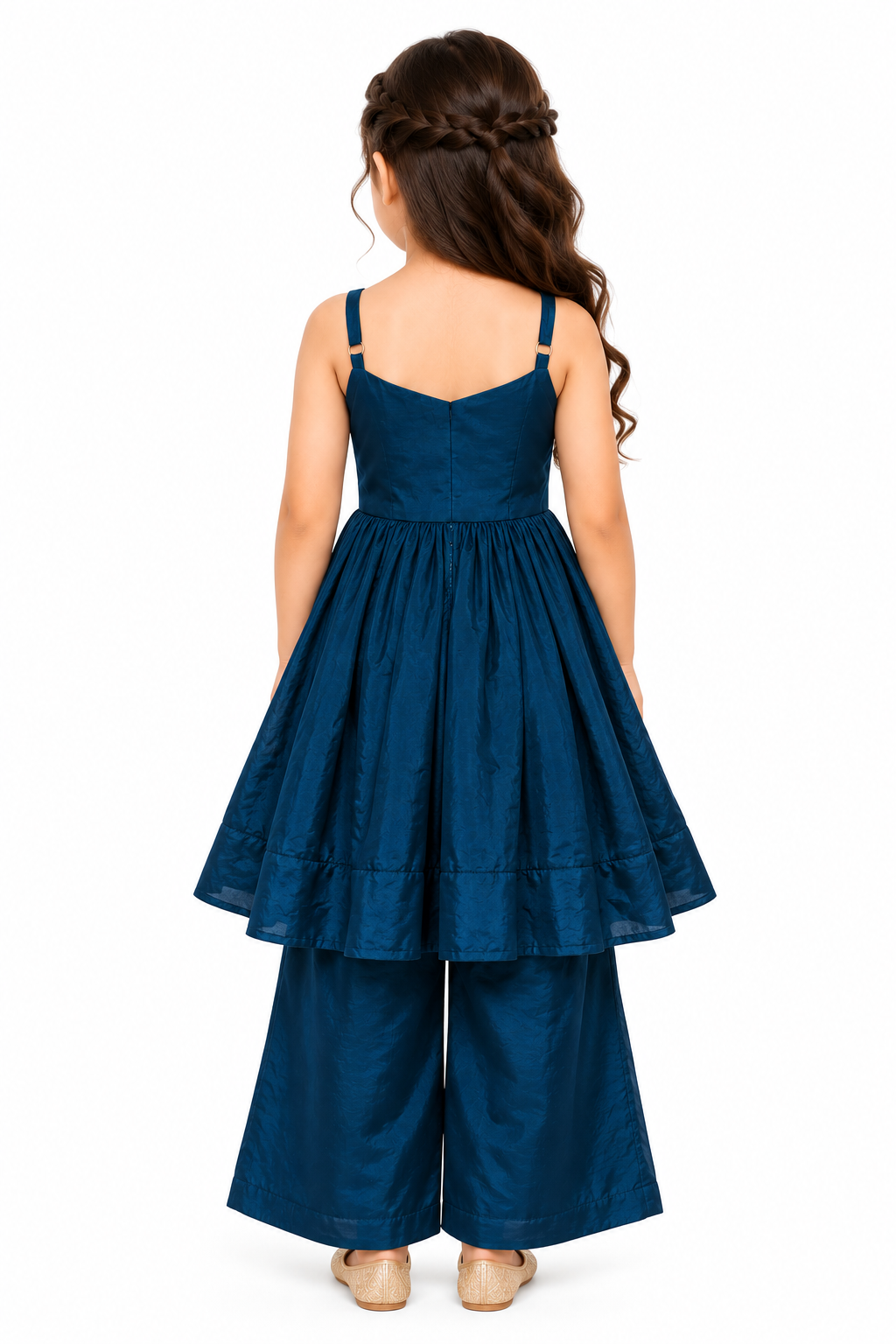 Mayura Blue Palazzo Set with Dupatta