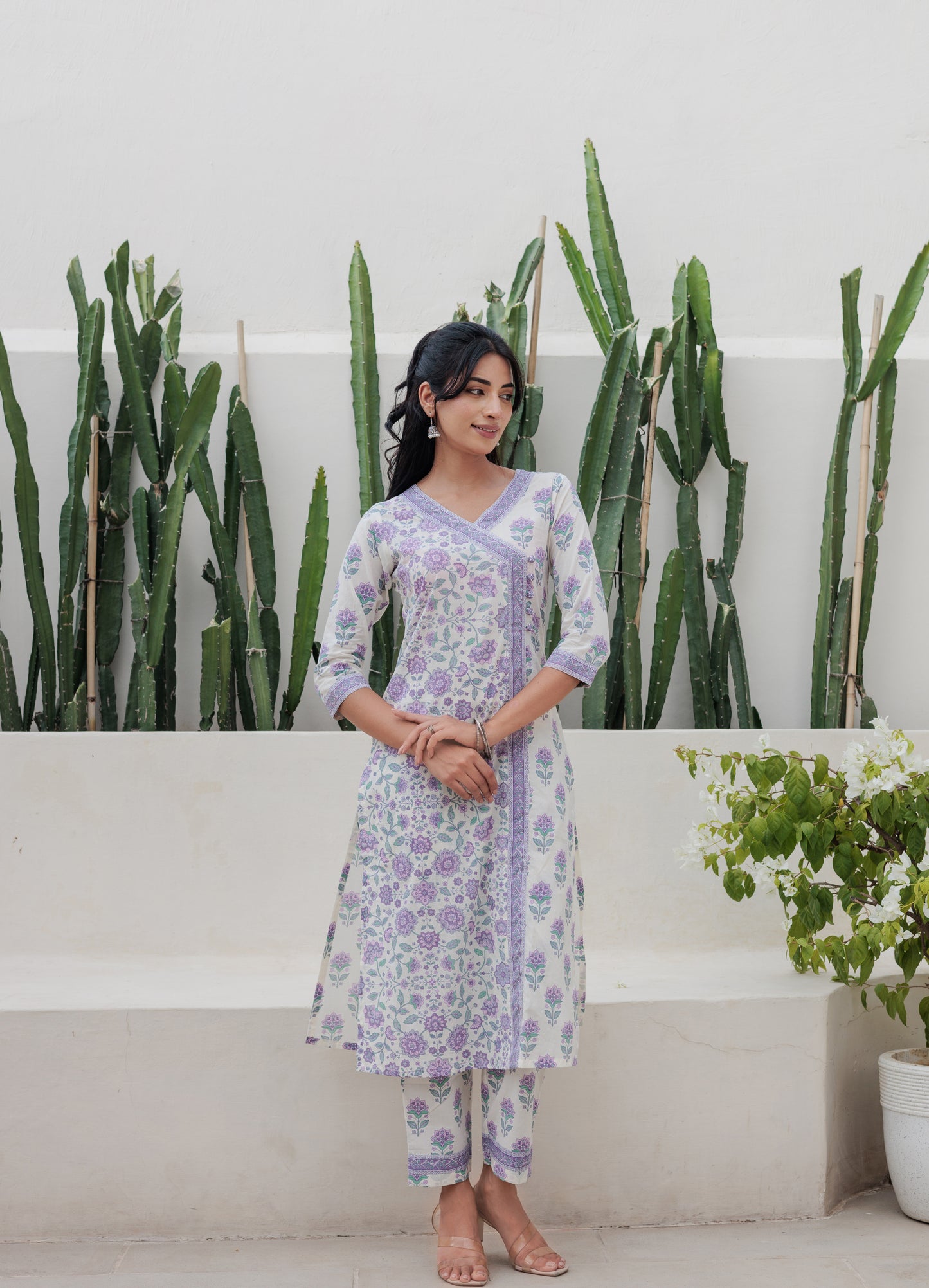 Dvinya Jamuni Angrakha Kurti Set