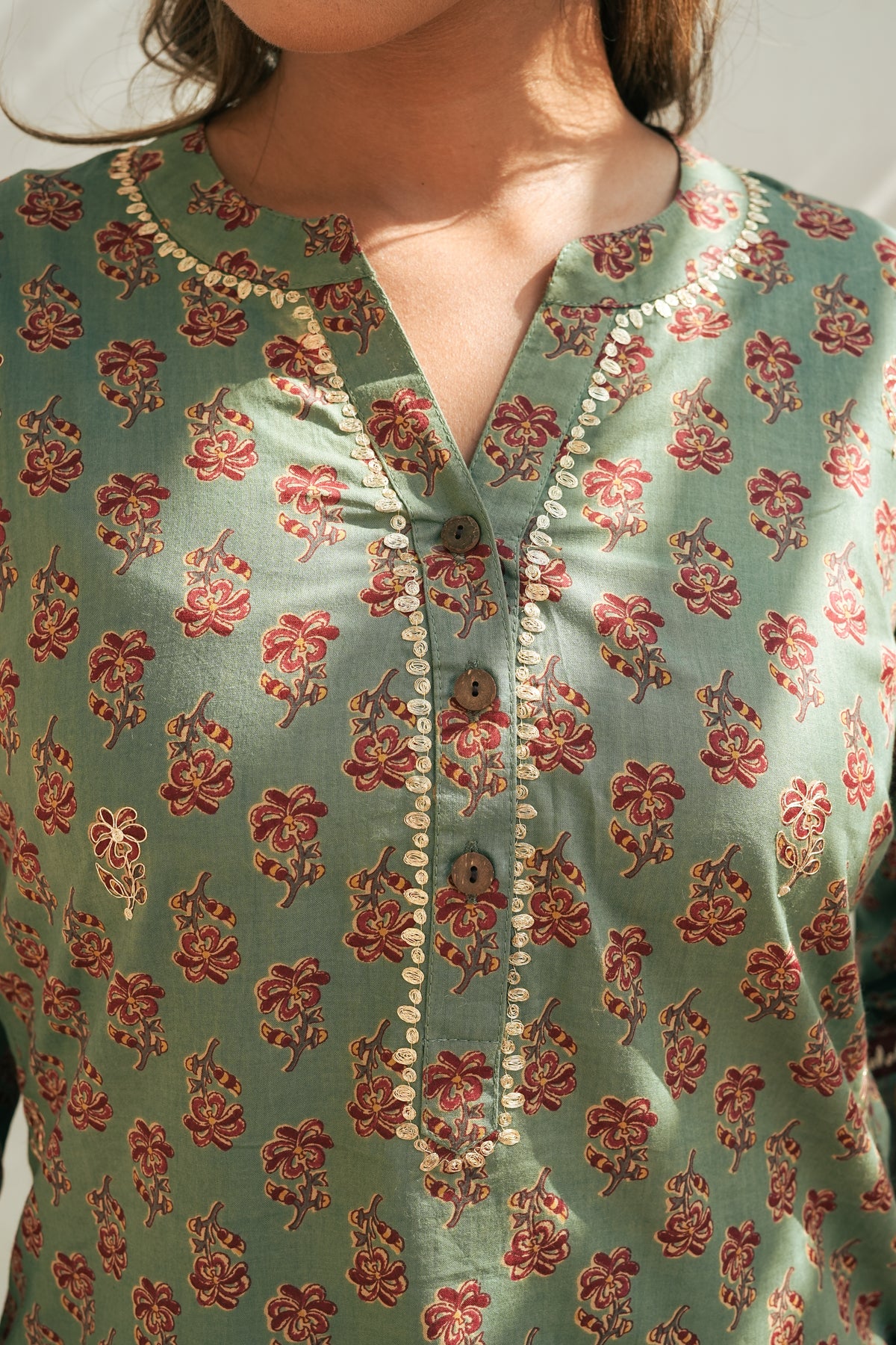 Sage Ladies Top