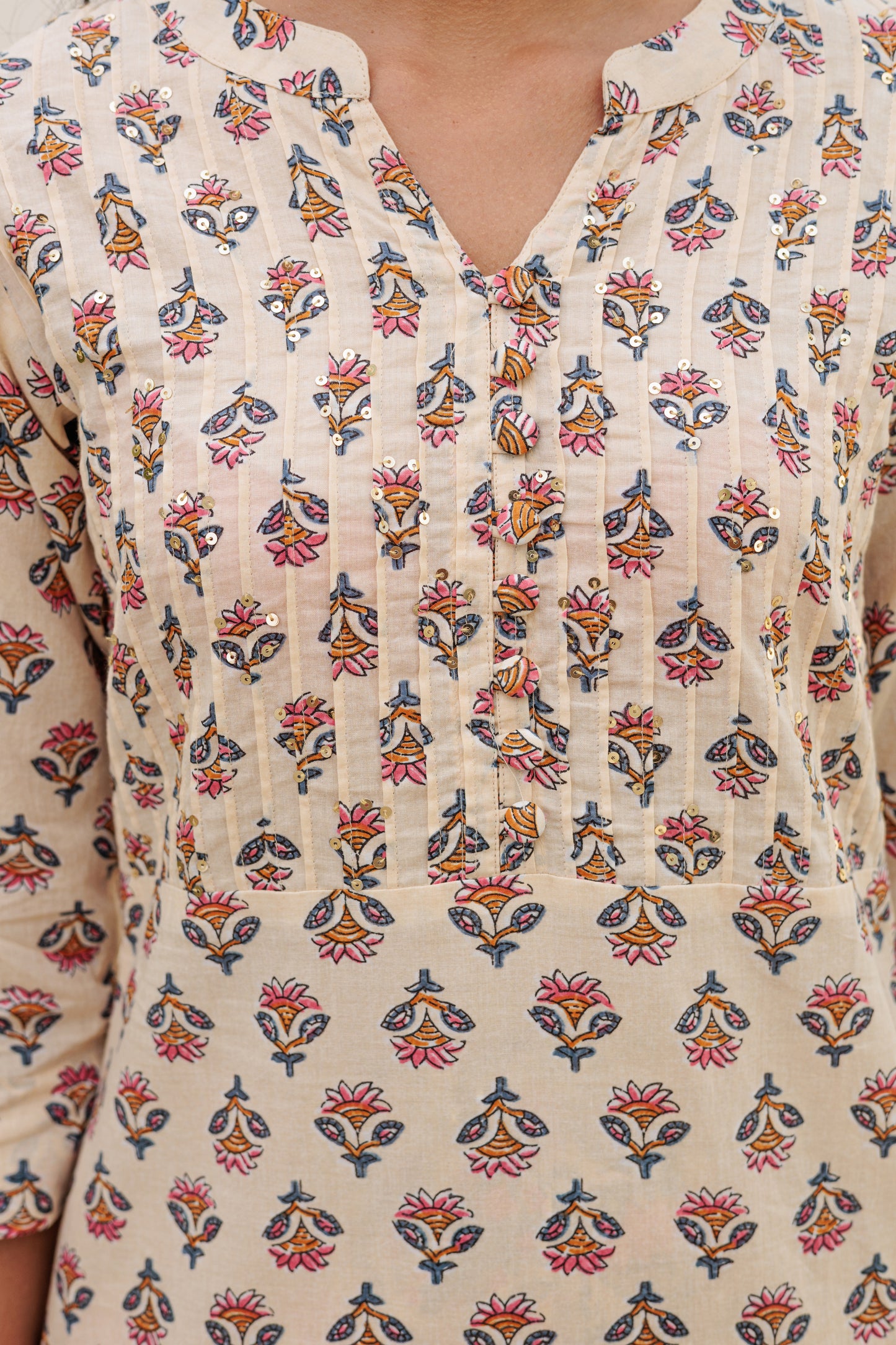 Lotus Bloom Kurti with Plazzo Pants Family