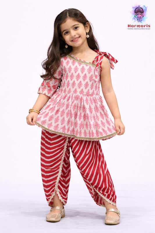 Rajkumari One Shoulder Kurti with Tulip Pants