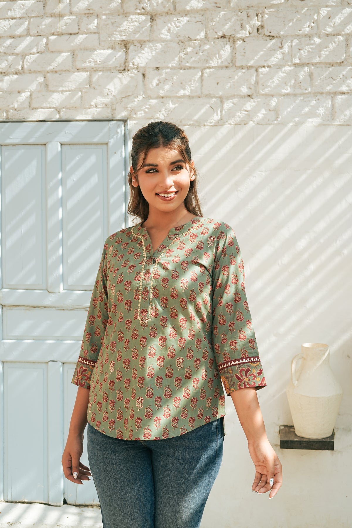 Sage Ladies Top