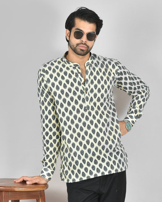 Ash Drop Long Sleeves Kurta