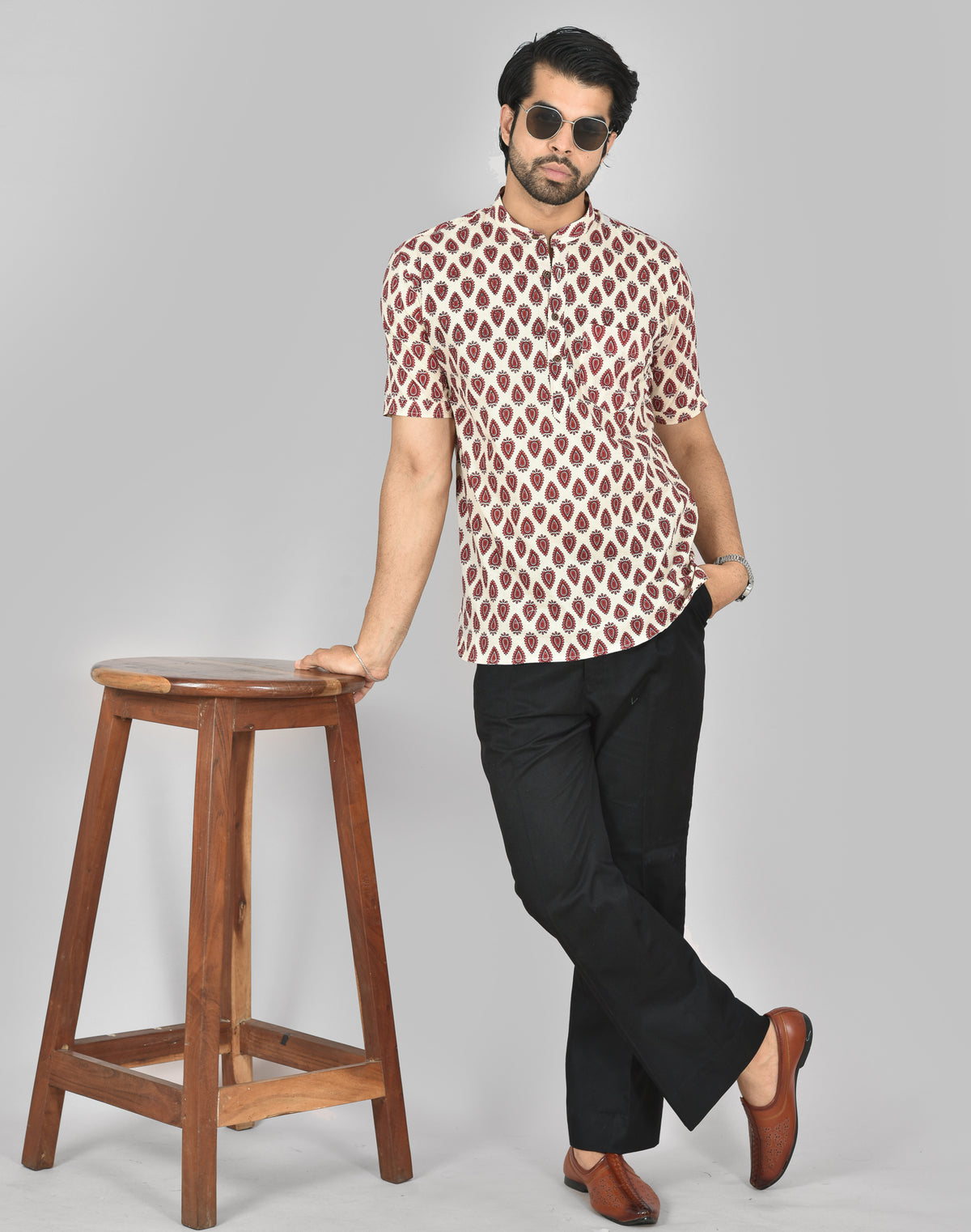 Ruby Drop Short Sleeves Kurta