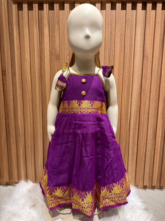 Purple Cotton Frock