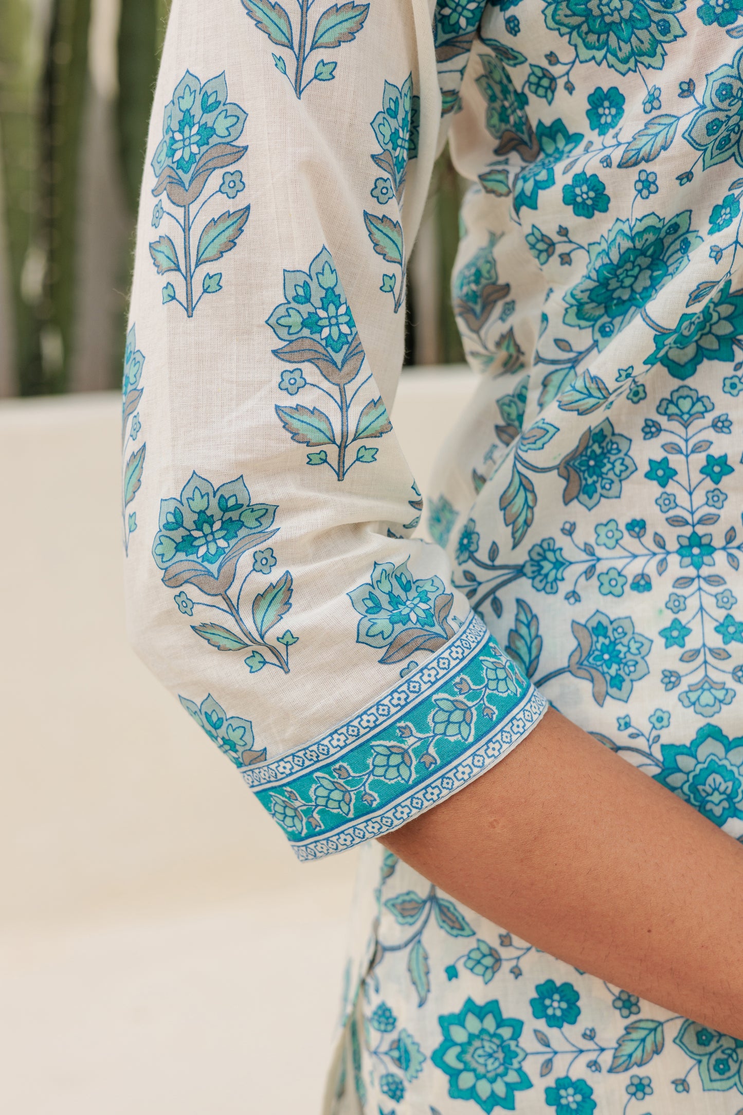 Dvinya Neela Angrakha Kurti Set