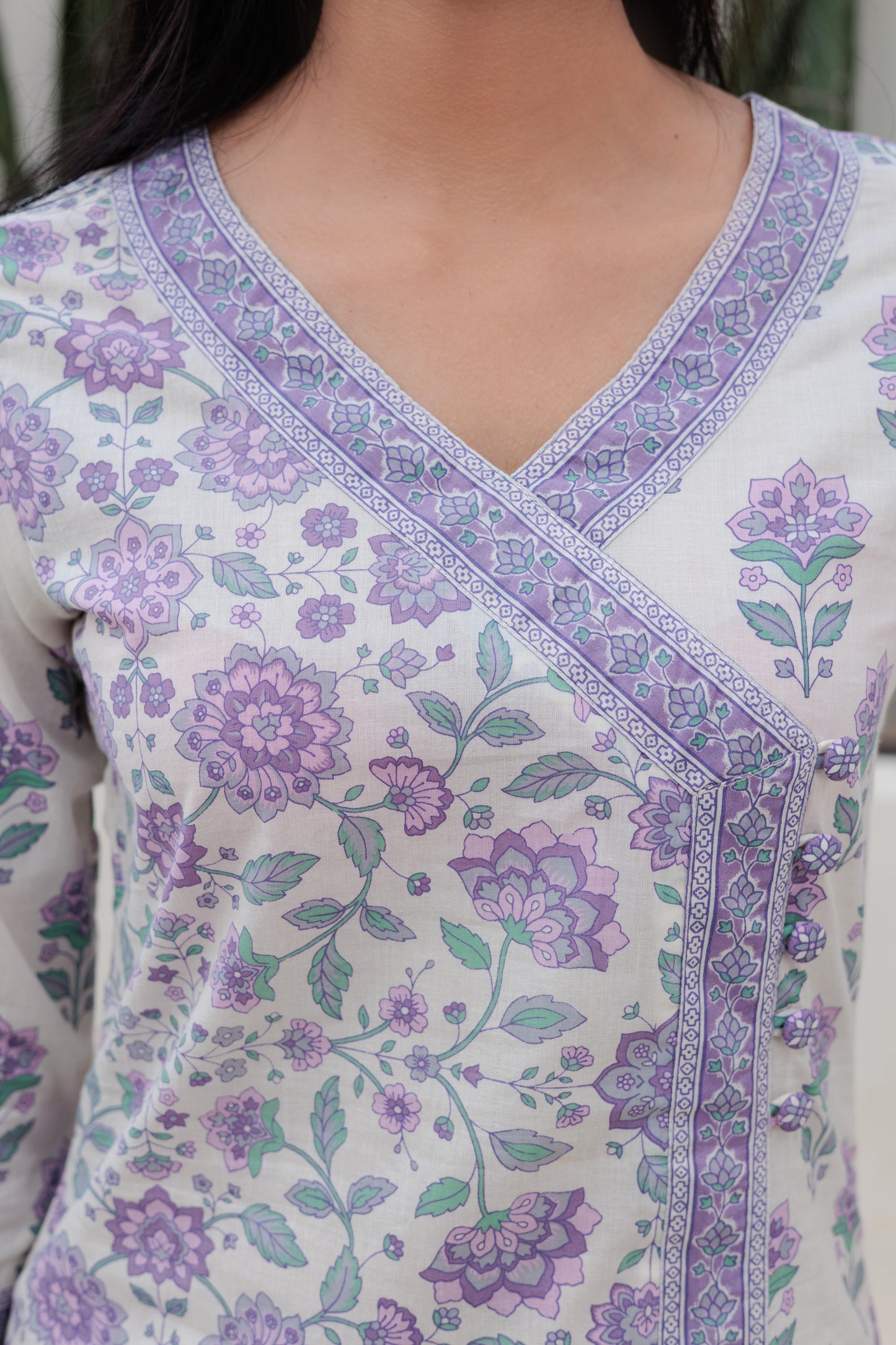 Dvinya Jamuni Angrakha Kurti Set