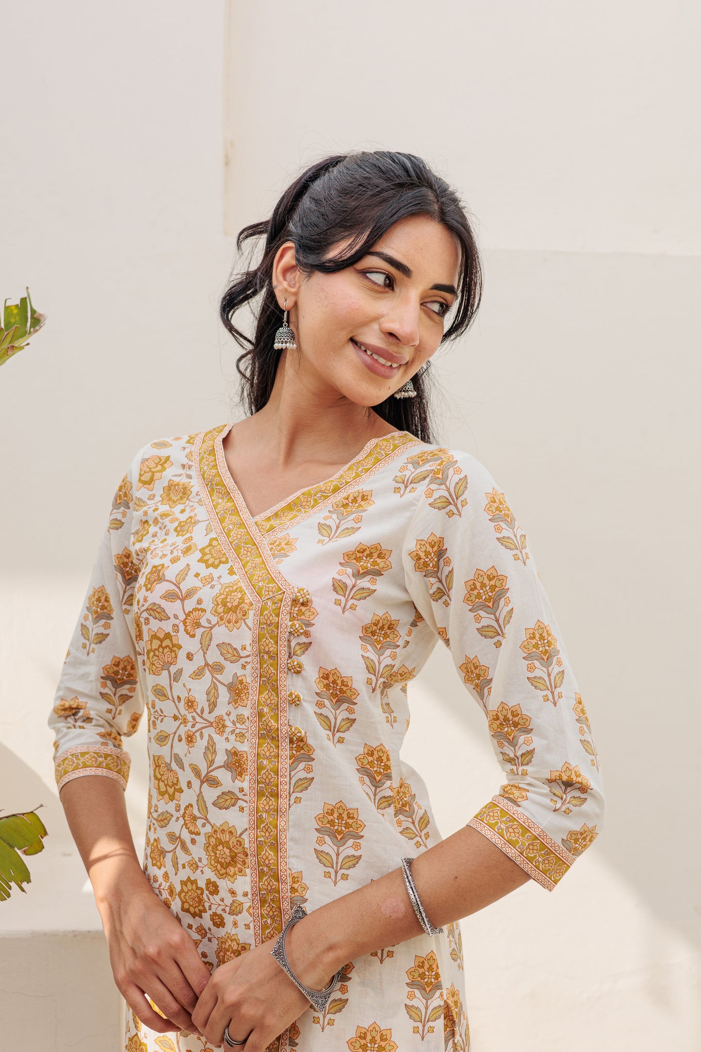 Dvinya Marigold Angrakha Kurti Set