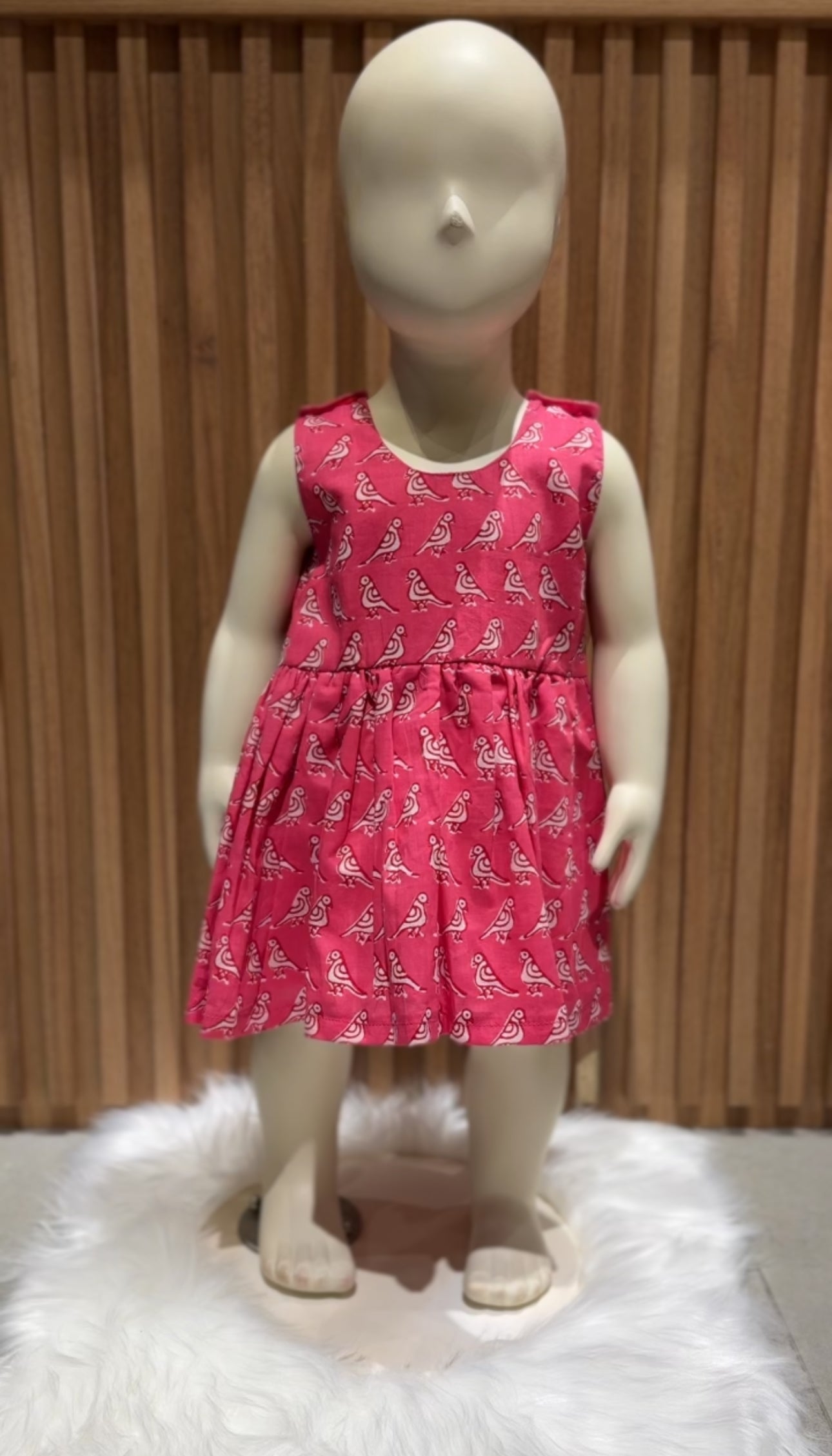 Pink Parrot Frock