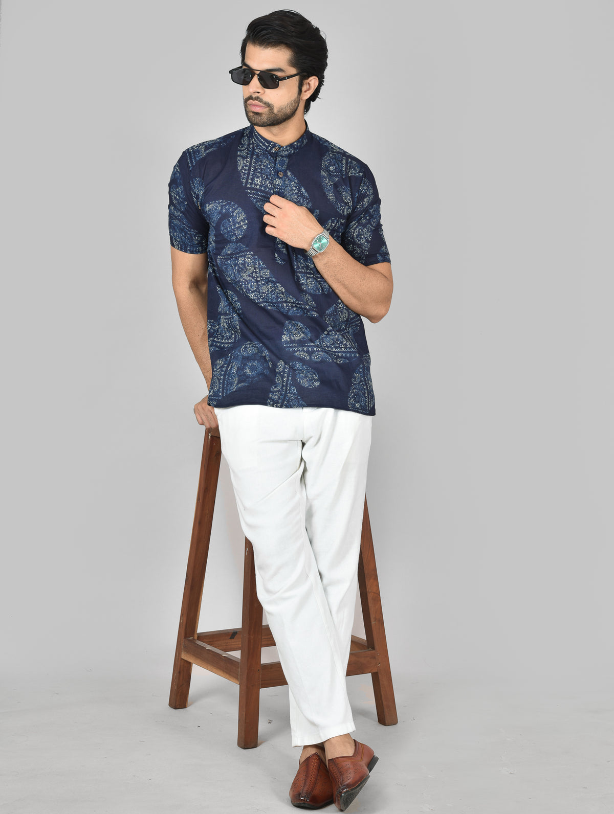 Midnight Manga Short Sleeves Kurta